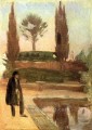 Homme dans un parc 1897 Cubismo